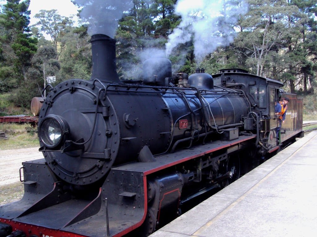 Lithgow. blue mountains. zig zag railway contructed with two double backs tunnels and viaducts in 1869