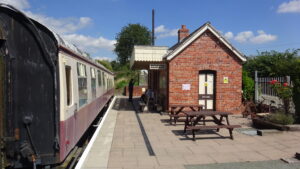 The llynclys south station, cambrian heritage railway, llynclys, shropshire