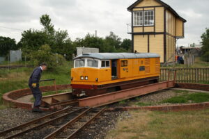 Turntable at wroxham bure valley railway station geograph.org.uk 2453103