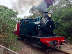 Bellarine railway steam engine