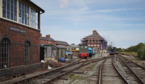 Oswestry station from coney green lc