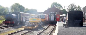 Henry ellison runs around at weston wharf station