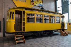 Tranvía. museo del ferrocarril de asturias.