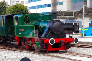 Locomotora saf 1 museo del ferrocarril de asturias