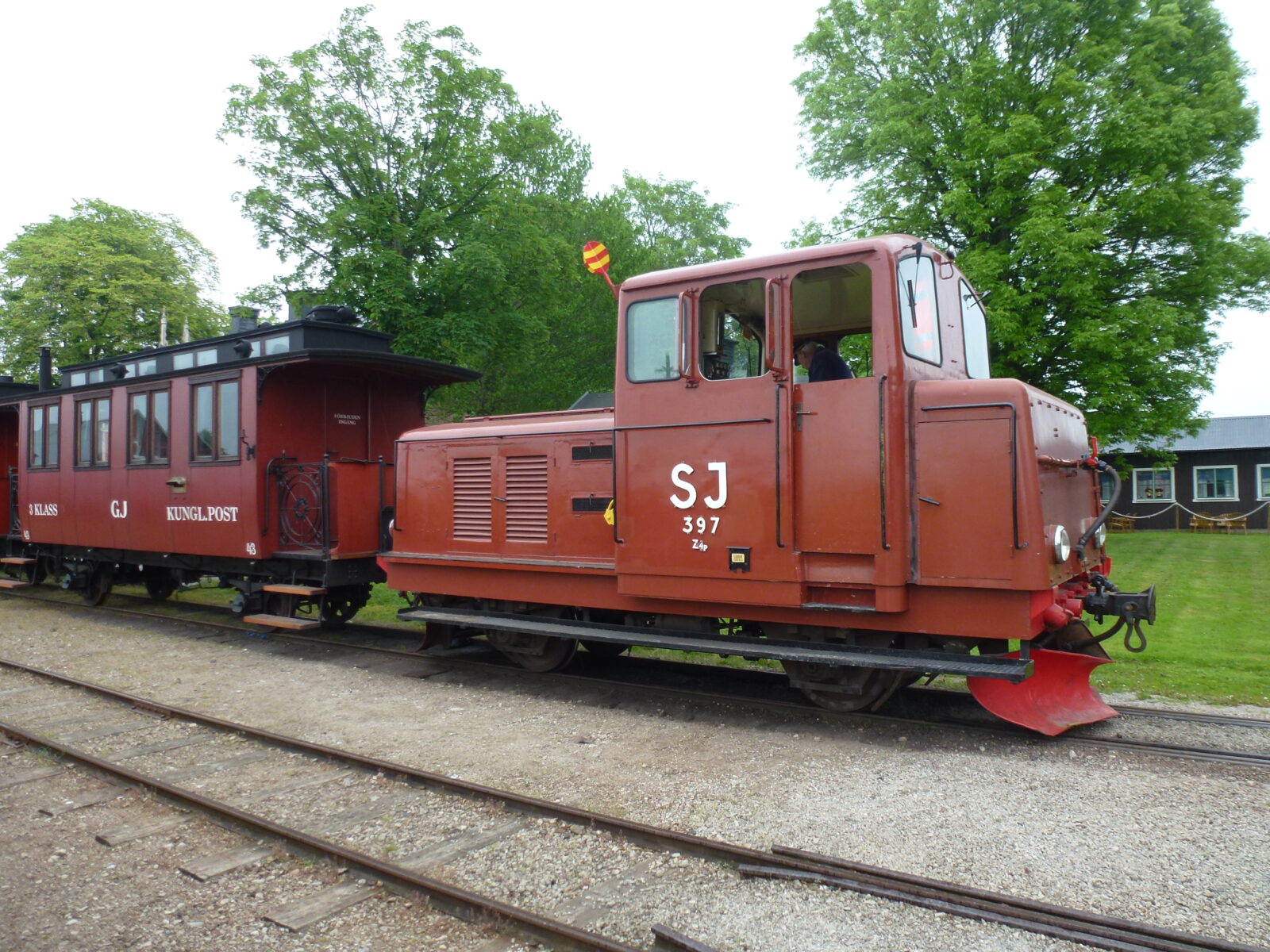 Diesellok SJ Z4p nr 397 i Hesselby, Gotland